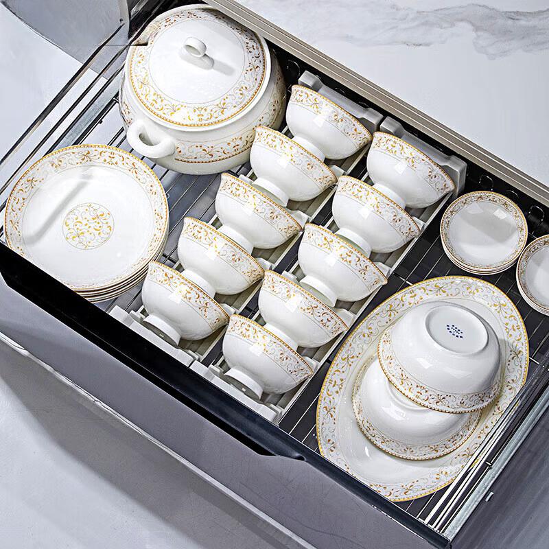 Ru Han New Chinese Ceramic Dinnerware Set (60-piece)