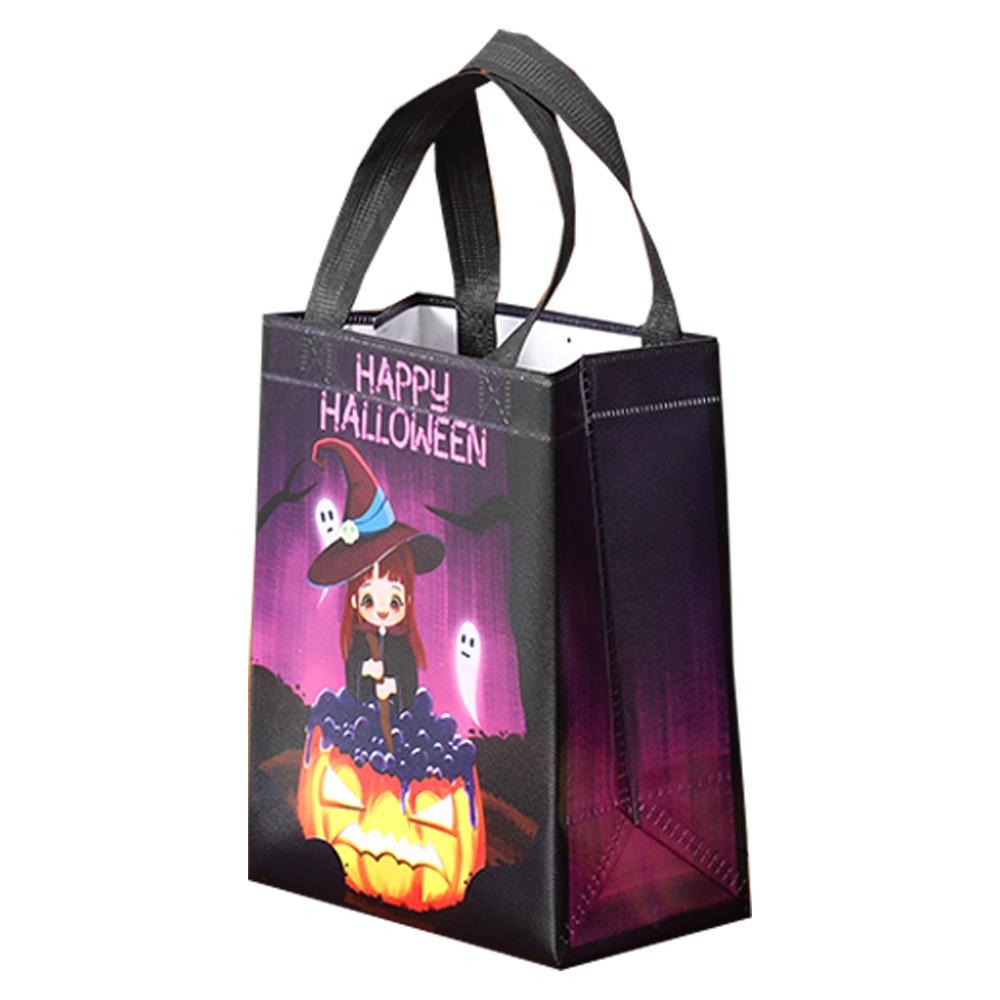 Cartoon Halloween Non-woven Handbag Printed Pumpkin Creative Bag Trendy Halloween Gift Bag  Gifts