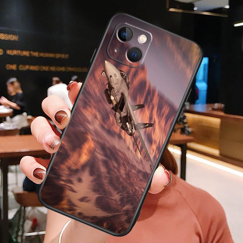 F14 Fighter Tomcat Phone Case For iPhone 16 Pro Max 15 13 12 11 14 Pro Max Plus 12 13 Mini XR 16e Funda Cover
