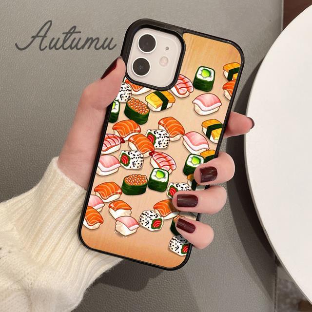 Japanese Cuisine Sushi Food Phone Case for iPhone 17 Air 15 16 16e 11 12 13 14 Pro Max Plus Coque Fundas Shell