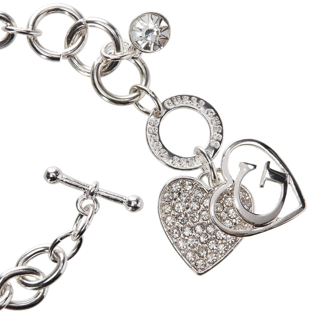 Logo Heart Toggle Chain Bracelet Charm Bracelet