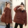 2025 Winter New Cotton Jacket Women's Short Hooded Thickened Cotton Jacket Warm and Fashionable Korean Loose Bread Jacket