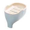 Soap Holder Non-Slip Design Easy To Clean Double Layer Versatile Soap Dish with Drain Holes Bathroom Decoration