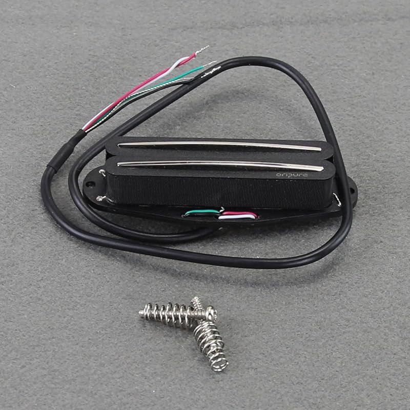 

OriPure Горячие Двухрейковые Звукосниматели Alnico5 Хамбакеры Размера Сингл-Катушки 15-16K Подходят для Электрогитар Стиля ST/SQ, Черный Black 12-13K