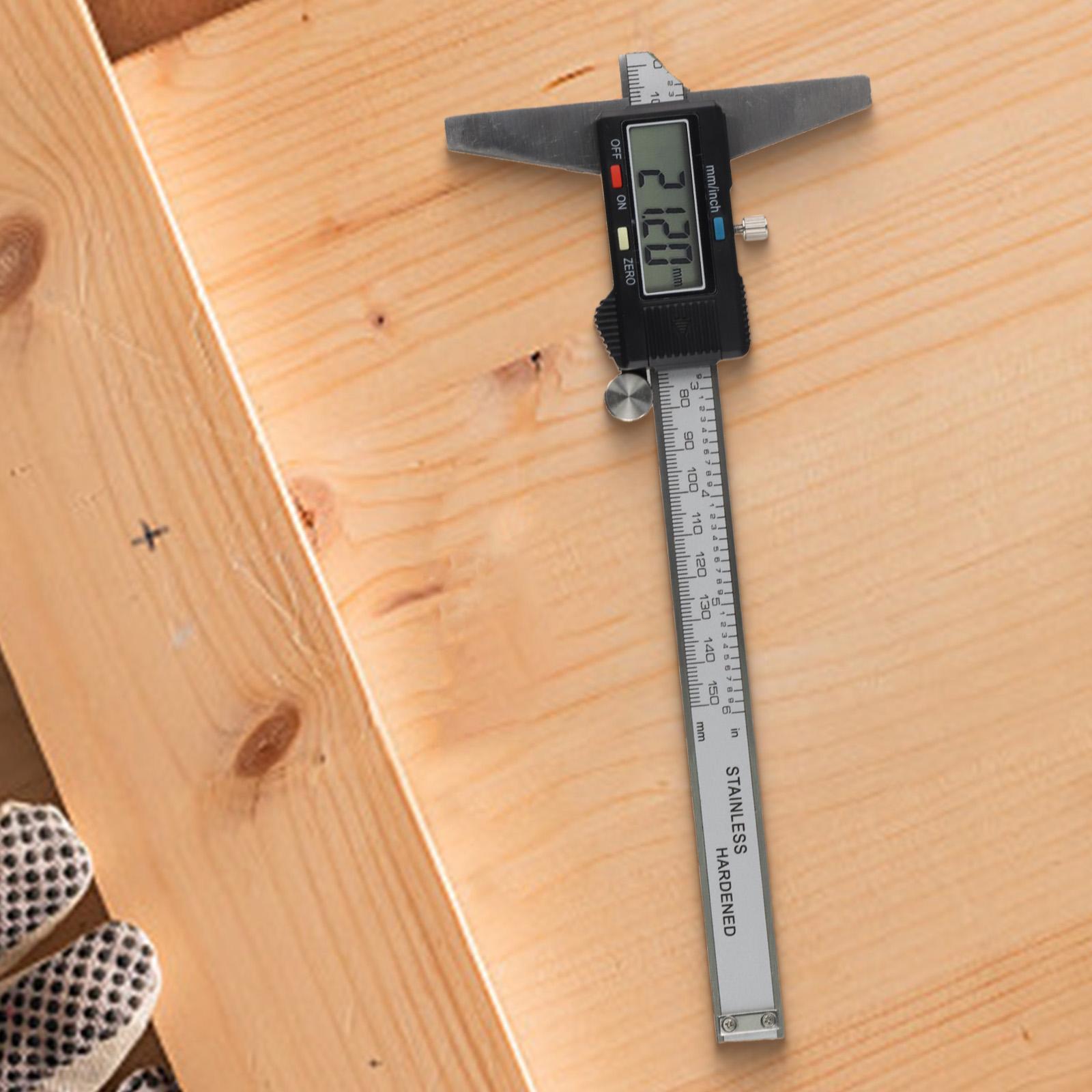 Accurate Readings Caliper Depth Rule Electronic Depth Gauge Large Screen Digital Display Long Standby Time Note China Mainland