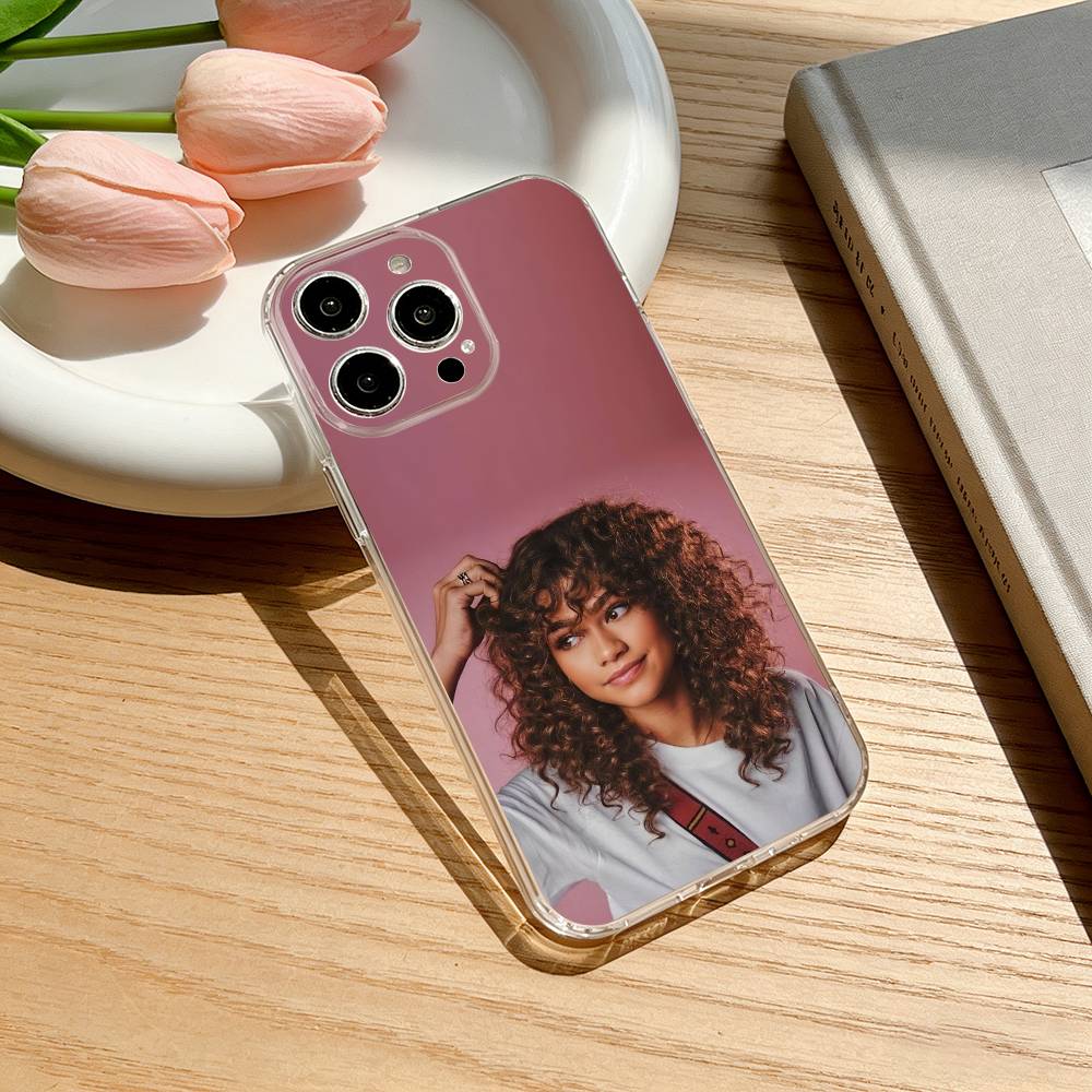 Mobile Z-Zendaya Coleman Phone Case For iPhone 17 16 15 14 13 12 11 Mini Pro Max Plus Transparent Cover iPhone16plus