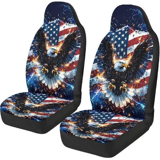 Purple Butterfly Galaxy Auto Car Seat Cover for Cars, Trucks, Vans, SUV, Vehicle Seat Cover Auto Saddle Blankets Driver Seat Protector Covers Full