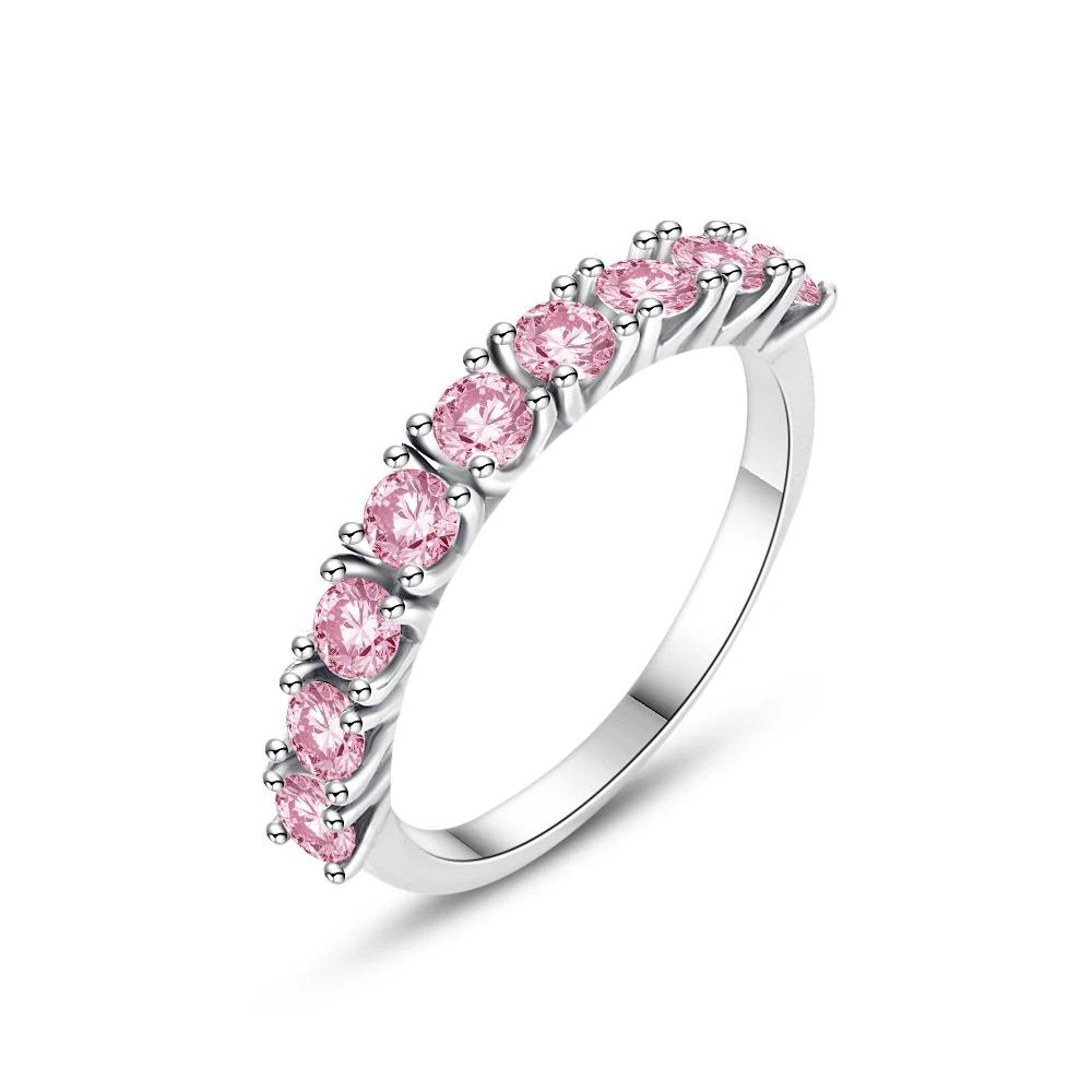 Boże Narodzenie Srebro 925 Korona Serce Kwiat Skrzydło Cyrkon Błyszczące Pierścionki Dla Kobiet Biżuteria Fine Jewelry ślub Rocznica Prezenty