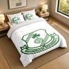 3Pcs Bedding SetShamrock Rovers Soft Bed Sheet and Two Pillowcases Home Bedroom Decor