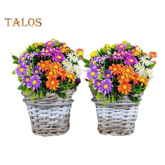 Künstliche Blume mit grünen Blättern, realistische Plastikblume, Hochzeitsfeier, Home-Office, Tischdekoration, Kunstblumenzweig