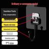 Transparent Seamless Adhesive Hooks - Strong Load Bearing for Home, Kitchen & Bathroom