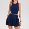 Vestido de Tênis Esportivo Grand Slam Feminino Anti-exposição Casual Doce Colegial Slimming Saia