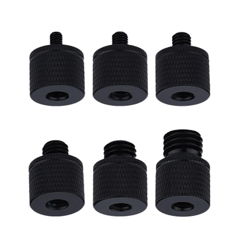 Aluminum Thread Adapter Screw Adapter Tripod Thread Adapter Mount Adapter Photography Spare Parts 1/4 Female/ 1/4 Male