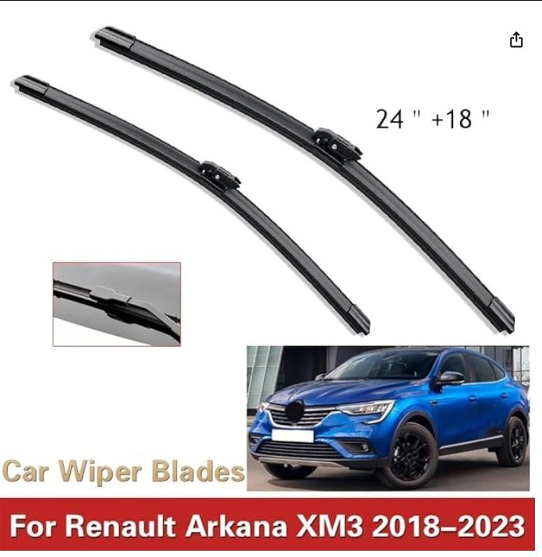 

Для Renault Arkana XM3 2018-2025 24 + 18 Щетки стеклоочистителя Renault Arkana XM3 2018-2023 24+18