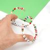Weihnachts-Charm-Armband: Schneemann, Baum, Weihnachtsmann, Rentiergeweih, Perlen-Geschenk