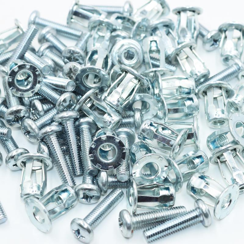 20x Petal Shape Rivet Nut Screw Bolt Expansion Metal Rivetnut Panel for License Wall Curtain Plate Clamp Lock Jack Nuts Screws