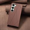 For TECNO Spark 40 Pro+ 4G Case BINFEN COLOR BF35 Geometry Imprint Leather Phone Cover RFID Blocking Wallet Stand