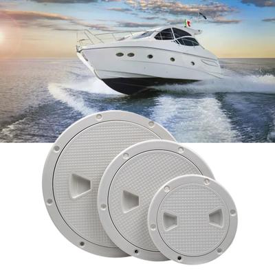 4/6/8 Inch Black/White Circular Non-Slip Inspection Hatch with Detachable Cover for Marine Boats Yacht