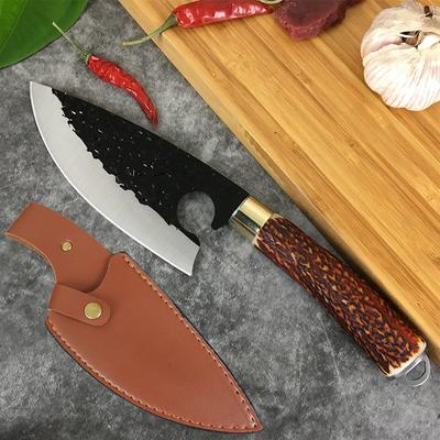 Forged Boning Knife Kitchen Butcher Chef Knife High Carbon Steel Slice Cutting Hunting Knife
