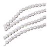 High Gloss ABS Perforated Imitation Pearl Iron Wire Straight Hole Beads for DIY Beading.