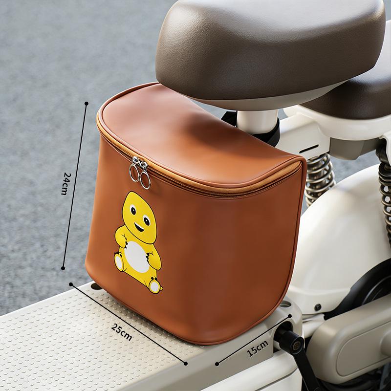 

Universal Large Capacity Sun Protection Front Seat Storage Bag for Electric Bikes & Scooters 25x15x24cm