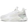 Casual Low Top Sneakers Ivory Black Synthetic Leather Unisex 393772-01