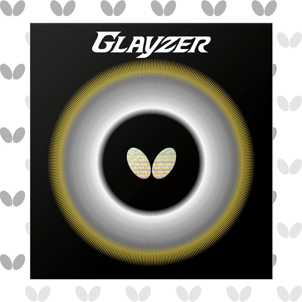Butterfly Glazer Table Tennis Rubber High Tension Soft Red 006 Thickness 61g