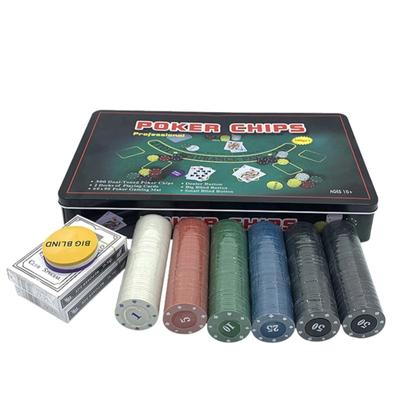 Poker Chips Set For Texas Hold'em Hold'em Blackjack Casino Gambling With 300 Poker Chips Set 300 Chips For Texas Holdem