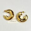 Geometric Irregular C-shaped Circle Hollow Earrings For Women Fashion Personalized Daily Accessory Party Jewelry Birthday Gifts