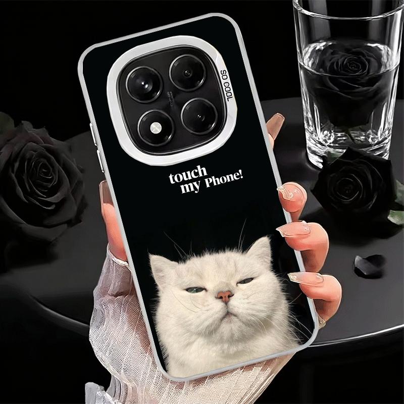 Funny Dont Touch My CallPhone Shockproof Phone Case for Xiaomi Redmi Note 15 14 13 12 Pro Plus 11 11S 11T 5G Cover Anti Fall Fun