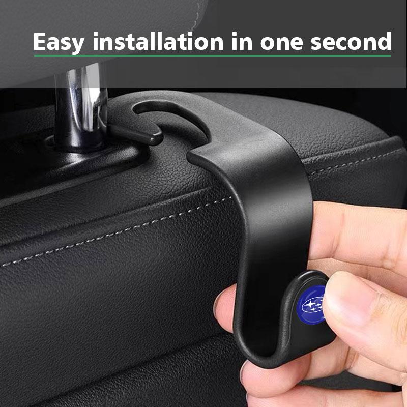 2/4Pcs Car Seat Hook Multifunctional Storage Hanger Car Styling For Subaru Impreza Legacy WRX STI BRZ Forester Ascent Levorg XV