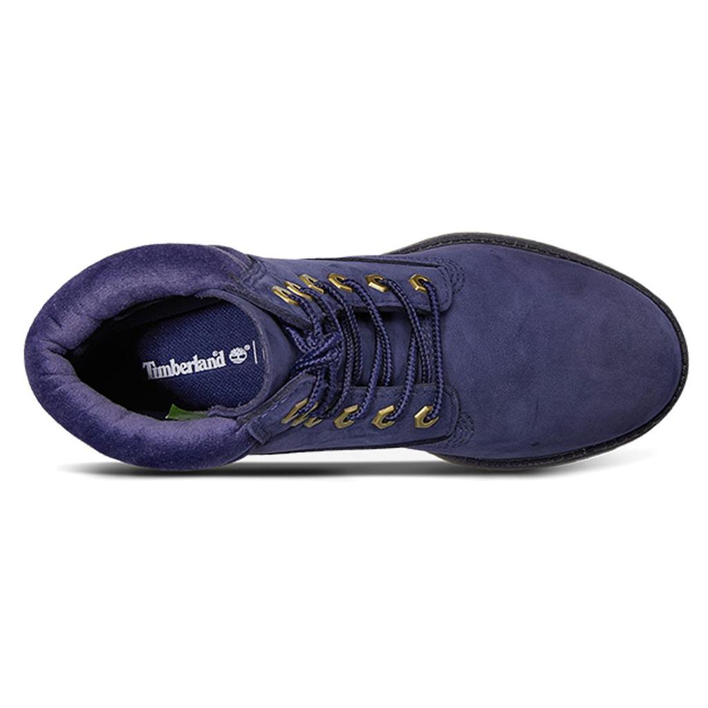 Timberland 6 Inch Waterproof Leather Outdoor Casual Martin Boots Women Boots Dark-Blue A1ZTN