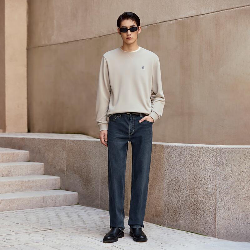 

Мужские джинсы JACK&JONES свободного прямого кроя из выстиранного денима W33/L32