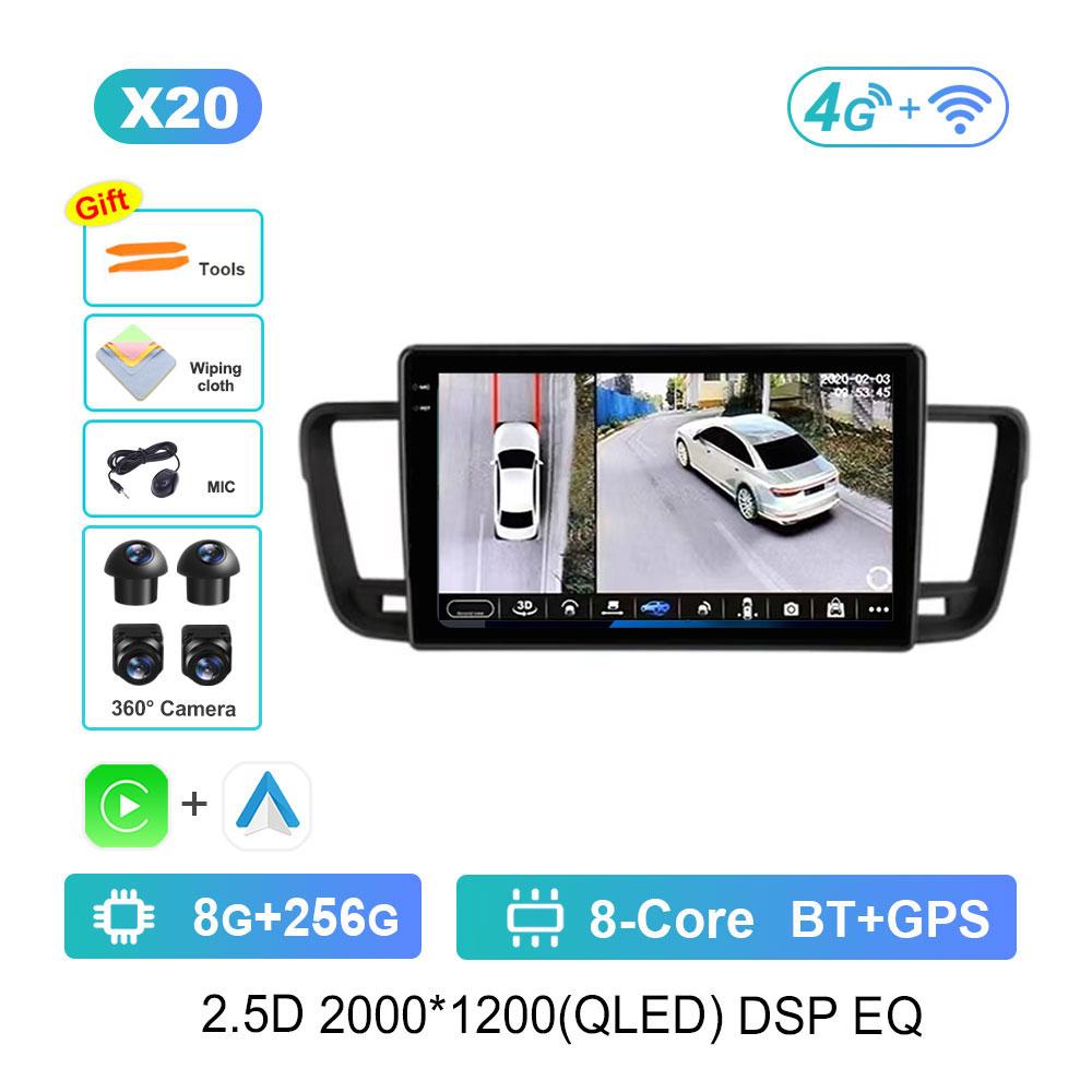 Car Radio Android 14 For Peugeot 508 2011 - 2018 GPS Multimedia Player Navigation Stereo DSP BT Head Unit Audio 4G Coolling Fan