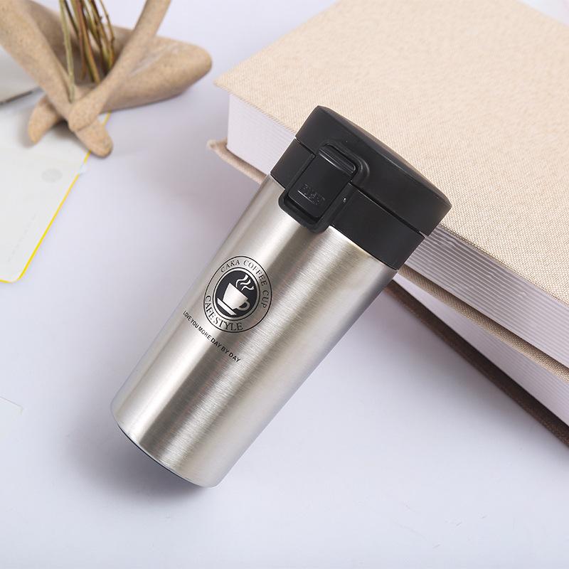 

Кофейная чашка из нержавеющей стали 304, двойная термос, подарочная чашка для бизнеса и офиса 501-600ml серебряный