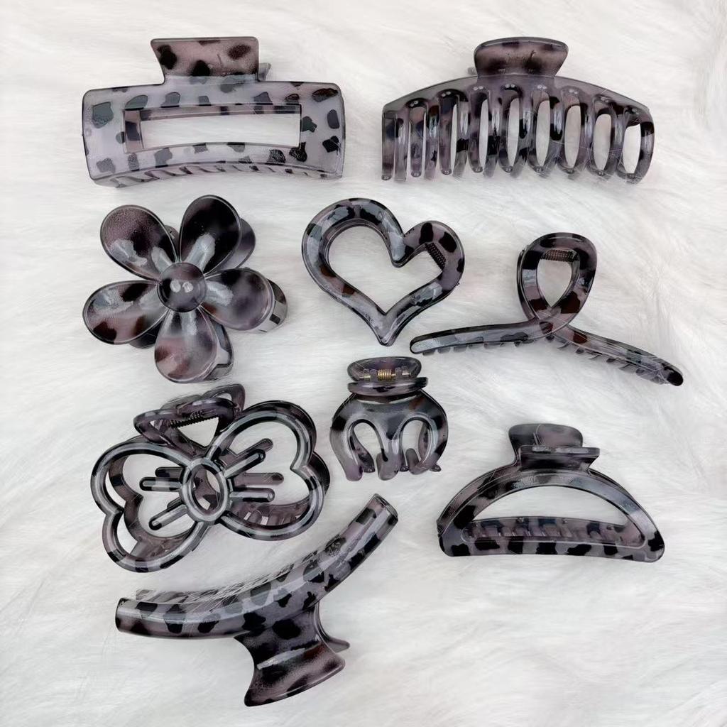 Colorful Claw Clip Set for Women - High-end Back of Head Hair Accessories
