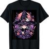 Ethereal Enigma_ Halloween Witch Graphic T-Shirt