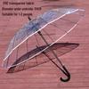 Eco-friendly Large PVC Transparent Golf Umbrella - Windproof, Rainproof, Sturdy, Long Handle with Print Logo