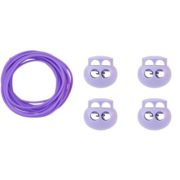 5M Stitch Keeping Cords 2mm Hollow Rubber Tubing Knitting Barber Cord with 0.2 Inch Hole Needle Stoppers for Knitting Stitch