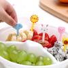 Mini Forchette Animali Stuzzichini per Bambini Carini Forchettine da Frutta Decorazioni per Bento Box Riutilizzabili Cartoni Animati Bambini Snack Torta Dessert Pranzo