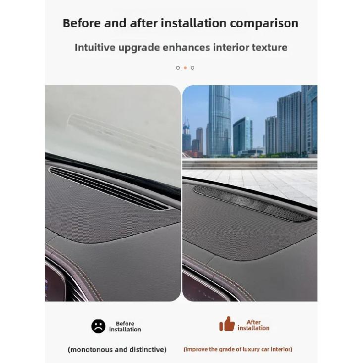 For Mercedes-Benz W167 GLE X167 GLS V167 GLE Modified Central Control Trument Panel Speaker Cover Air Outlet Dust Cover +