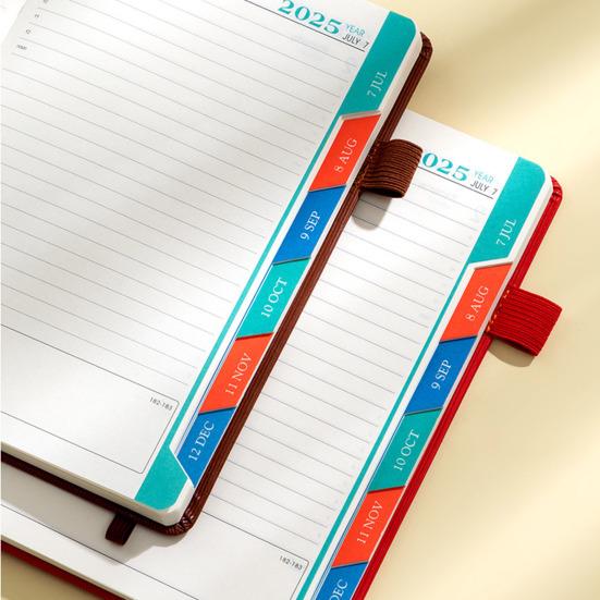 2025 Daily Planner Notebook Comprehensive Daily Organizer Monthly Overview Daily Productivity Planner