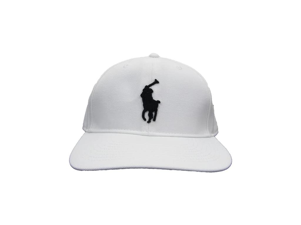 (Polo Ralph Lauren) Men's and Women's Snapback Cap Big Pony Embroidered Hat 0108989-WHITE [Used]