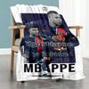 Mbappe 126 Customize Your Name Blanket Cozy Customizable Blanket Warmthful Decor Suitable for Office Nap Picnics Sofa for All Occasions