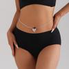 Full Diamond Love Claw Chain Waist Chain Sexy Fashion Wind Beach Rhinestone Simple Body Chain