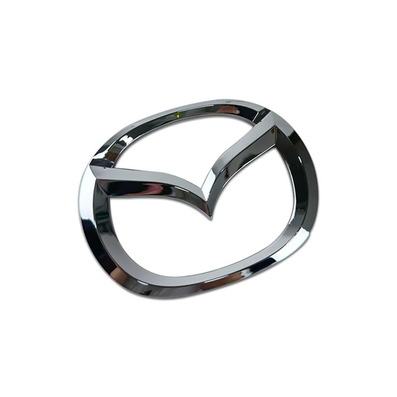 Plastic Car Front Trunk Emblem for Mazda 3 Logo Steering Wheel Badge 3D Body Replaced Sticker Rear Tail Refitting Decoration