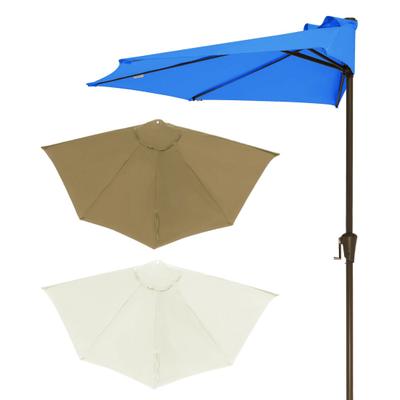 270CM Halbschirm Ersatzdach UV-Schutz Outdoor Garten Terrasse Hinterhof Sonnenschirm