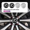 4 szt. 56 MM Dekoracyjna Naklejka na Środek Koła Samochodowego Do Lexus F SPORT ES RX NX LS UX LM LX GX LC RZ IS CT GS RC HS SC TX LBX IS300 RX350