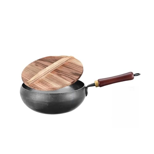 

Sariny Single-Handed Pot, Generous Iron Pot, Deep Frying Pan, Kitchen Iron Wok, Non-Stick Pan, Non-Coated, Cookware, Household Frying Pan, Hand-Forged