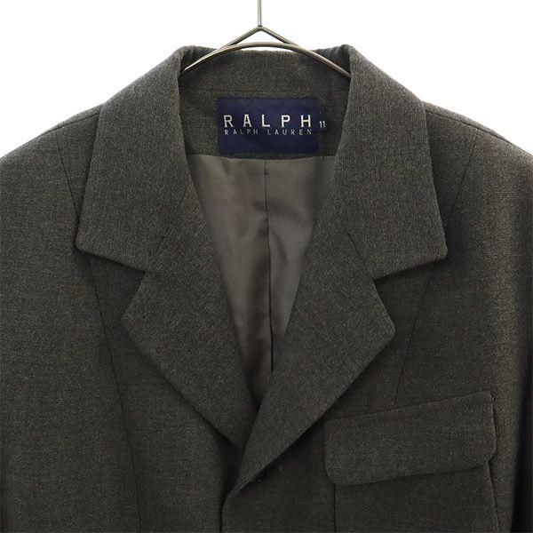 RALPH RALPH LAUREN 100% wool tailored jacket 11 gray Women Used